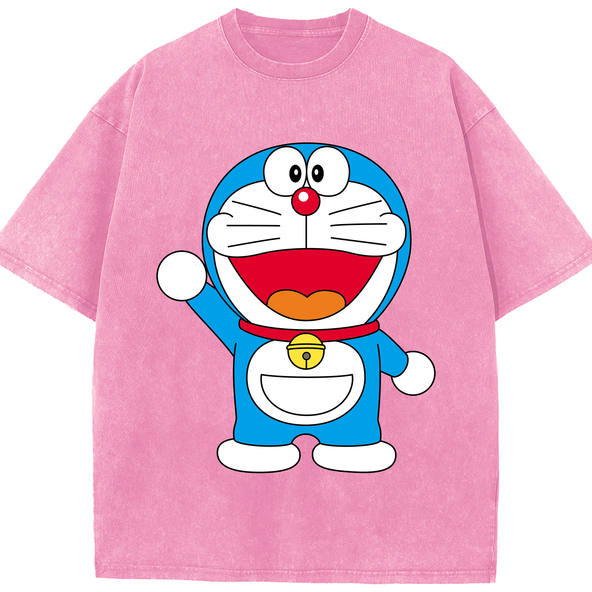 （画像用） ドラえもん Doraemon 綿100% ヴィンテージ風 半袖Tシャツ（フロントプリント）